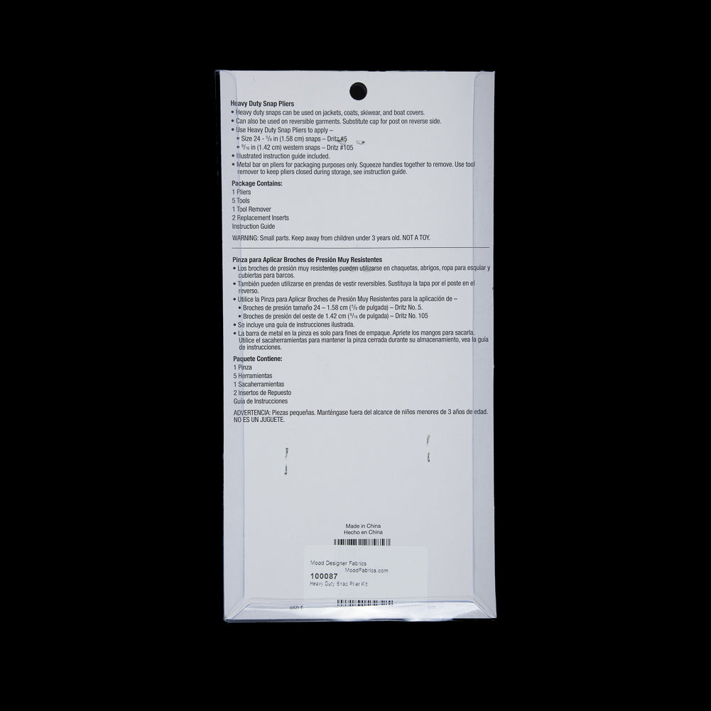 Dritz Heavy Duty Snap Plier Kit Detail Dritz Heavy Duty Snap Plier Kit Detail