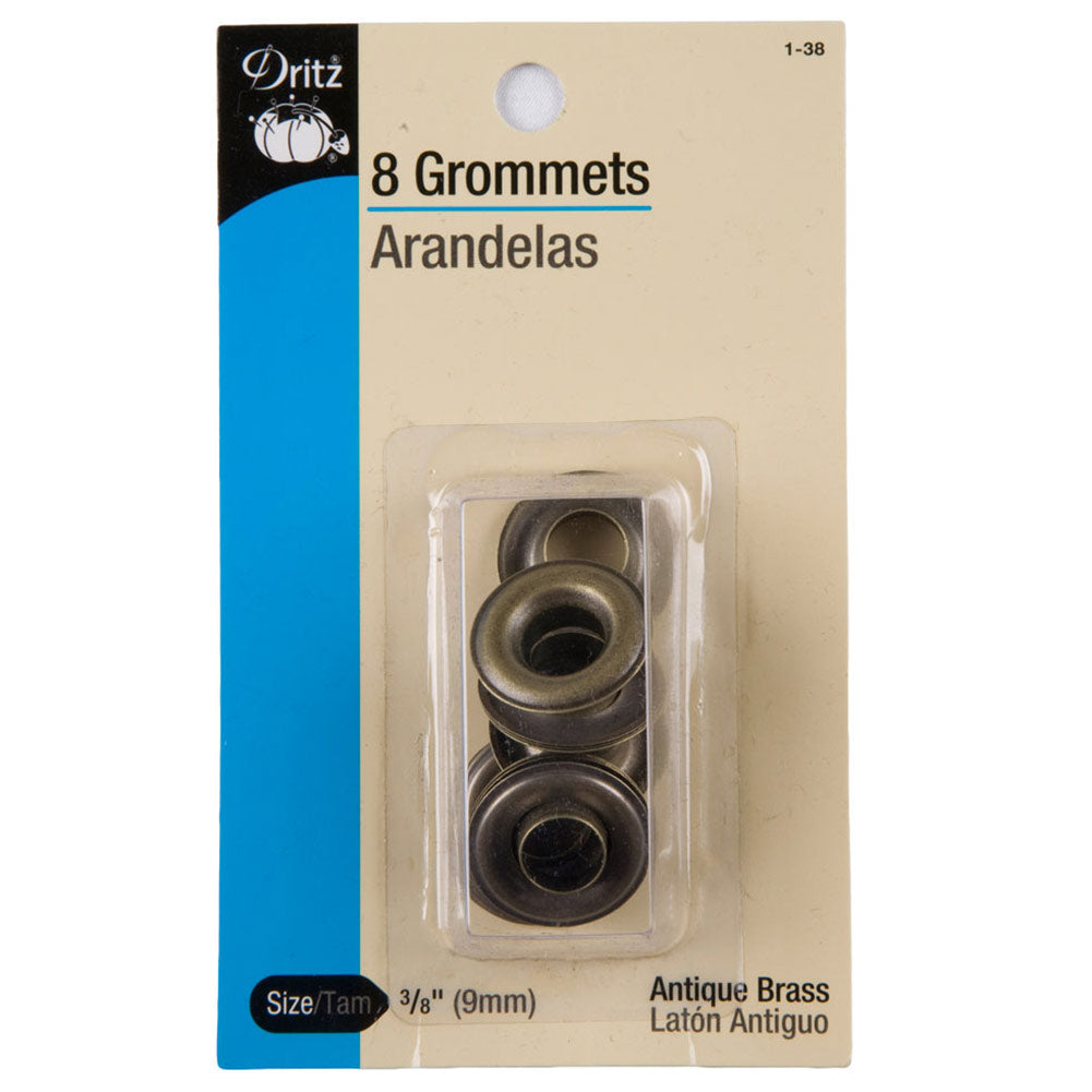 Dritz Antique Brass Grommets Size 3/8 - 8ct Dritz Antique Brass Grommets Size 3/8 - 8ct