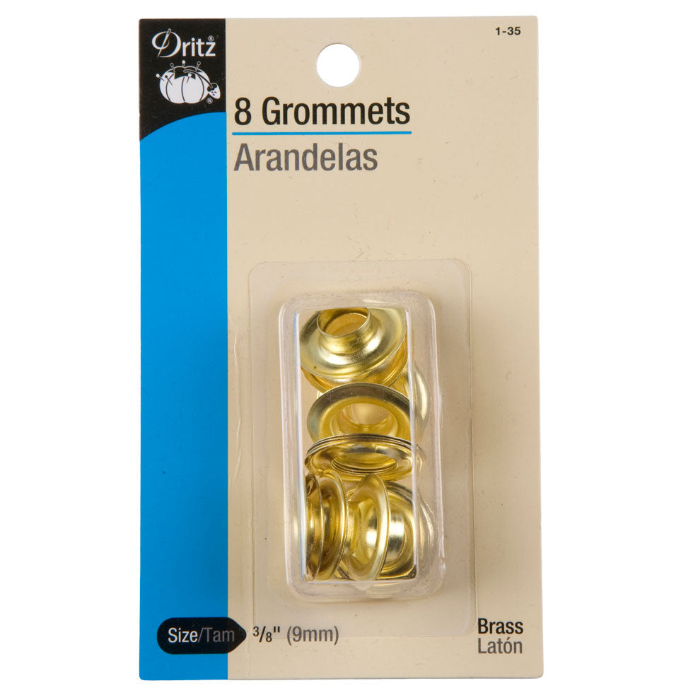 Dritz Brass Grommets Size 3/8" - 8ct Dritz Brass Grommets Size 3/8" - 8ct