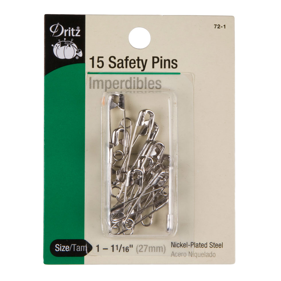 Dritz Safety Pins Size 1-1 1/16" - 15ct