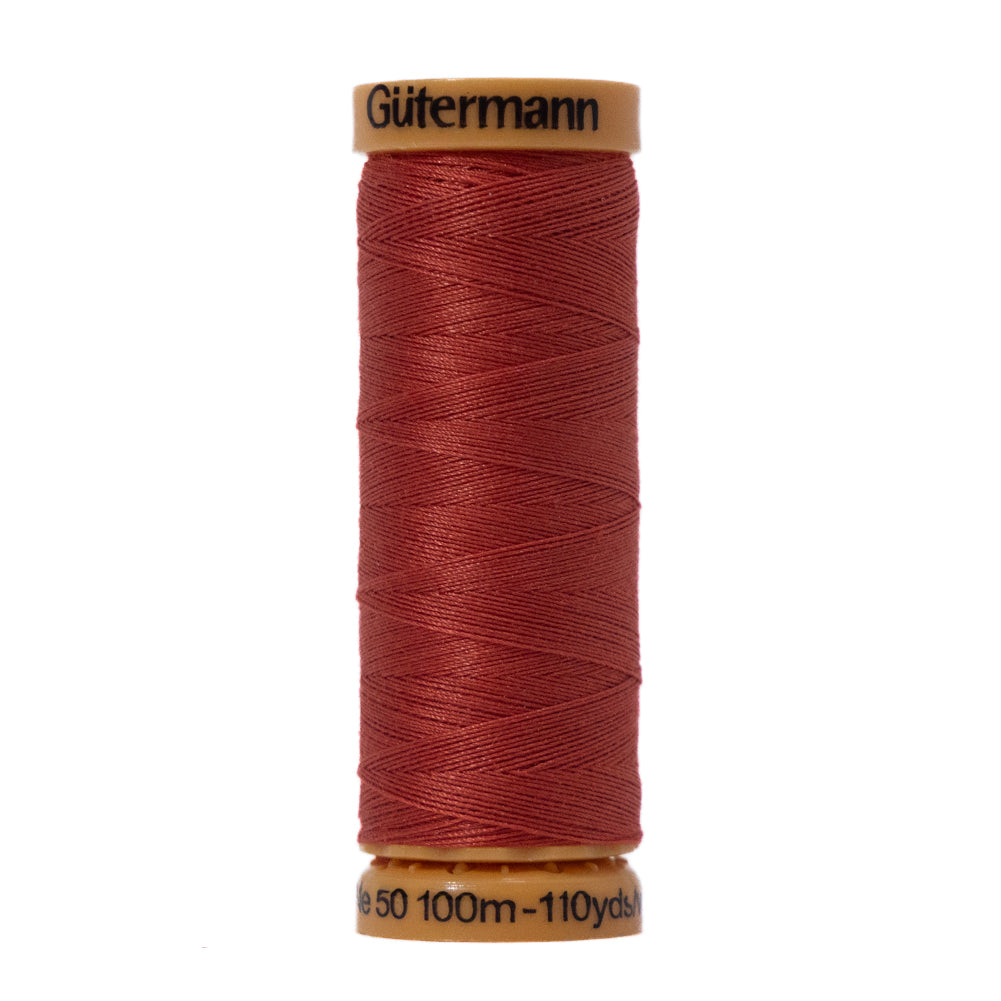 Gutermann Natural Cotton Thread 100m - 4850 Coral Copper Gutermann Natural Cotton Thread 100m - 4850 Coral Copper