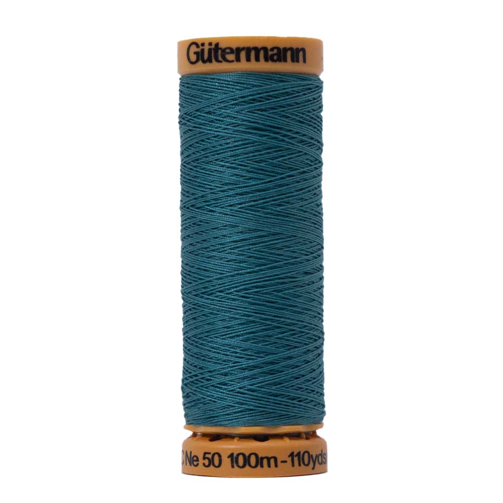 Gutermann Natural Cotton Thread 100m - 7620 Nile River Green Gutermann Natural Cotton Thread 100m - 7620 Nile River Green