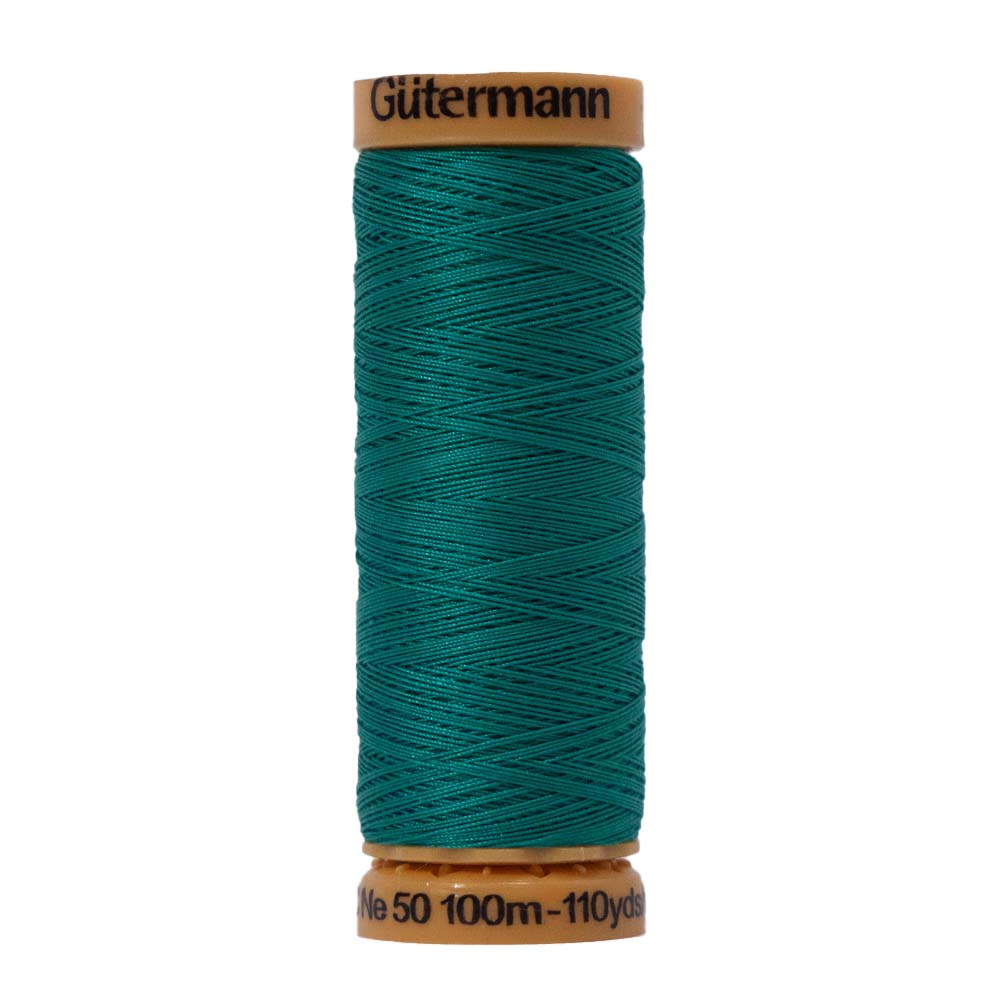 Gutermann Natural Cotton Thread 100m - 7810 Jewel Green Gutermann Natural Cotton Thread 100m - 7810 Jewel Green