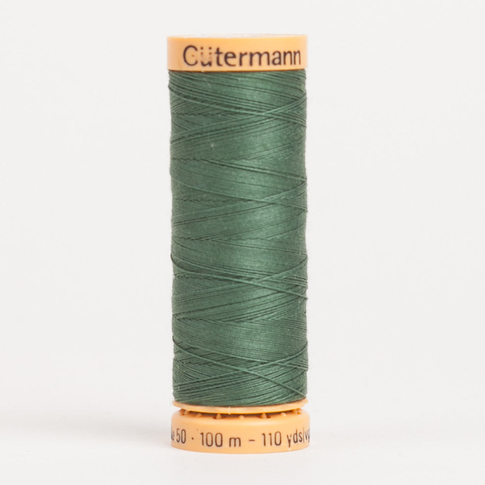 Gutermann Cotton Thread 100m - 8050 Dark Sage Green