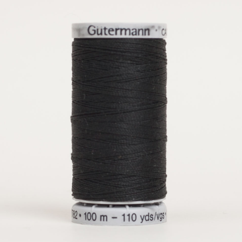 Gutermann Extra Strong Thread 100m - 000 Black