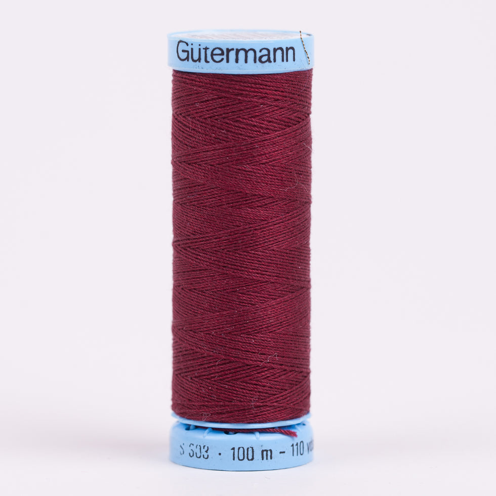 Gutermann Silk Thread 100m - 369 Burgundy