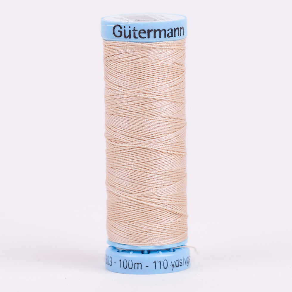 Gutermann Silk Thread 100m - 421 Bright Beige