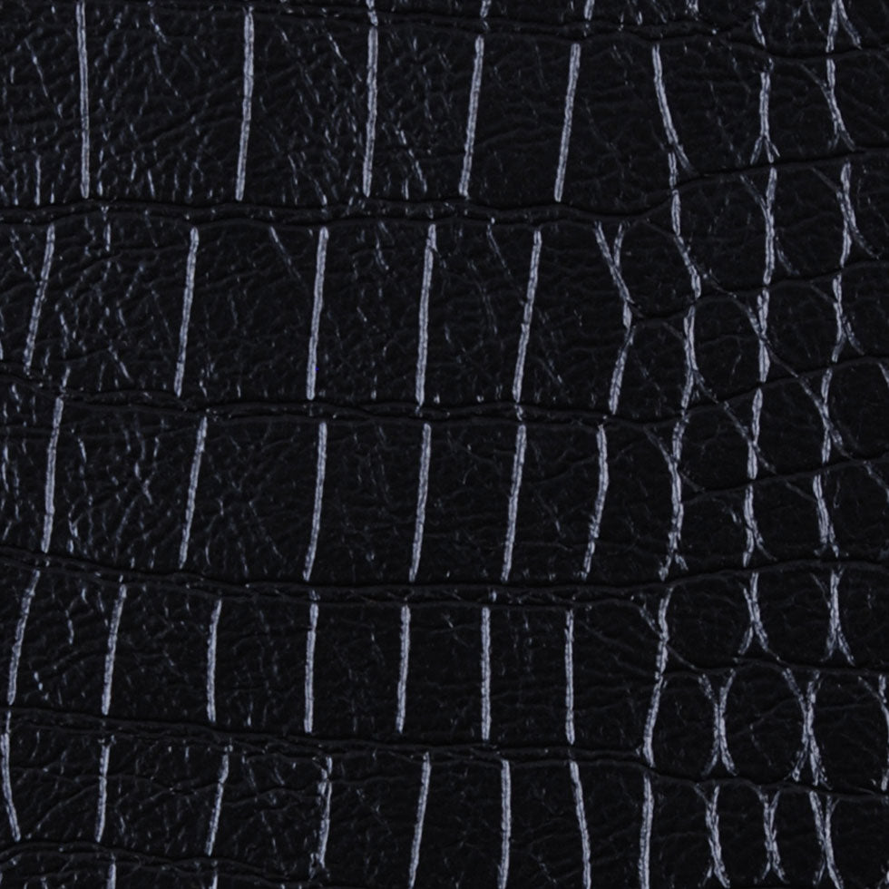 Black Embossed Faux Croc - Detail Black Embossed Faux Croc - Detail