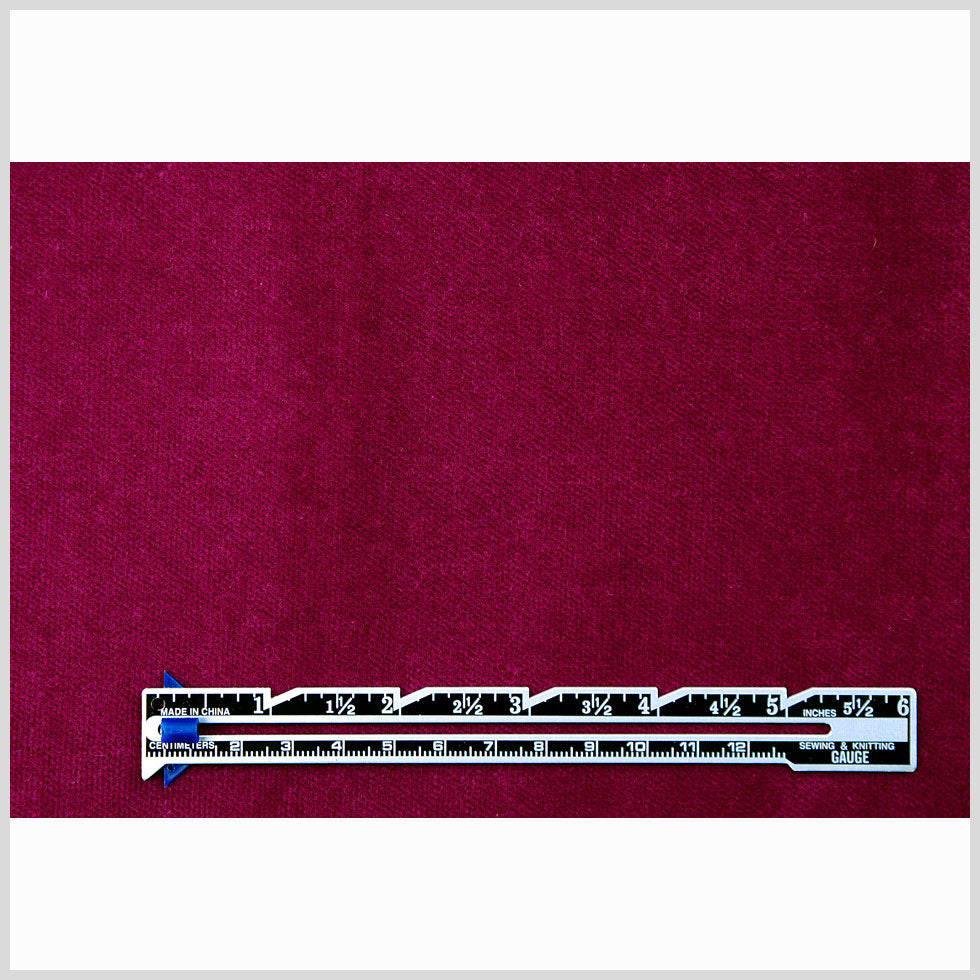 Plum Solid Cotton Velvet - Full Plum Solid Cotton Velvet - Full