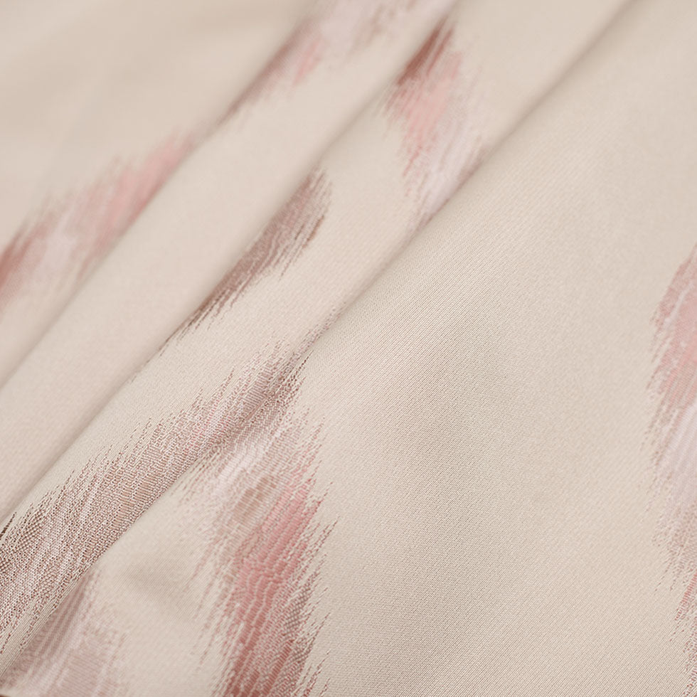 Reversible Pink/Pearl Geometric Polyester Satin Folded Reversible Pink/Pearl Geometric Polyester Satin Folded