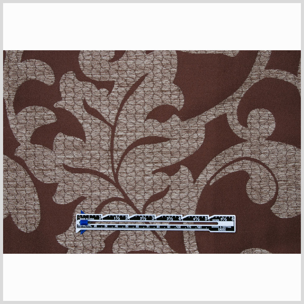 Chocolate Damask Floral Poly - Full Chocolate Damask Floral Poly - Full