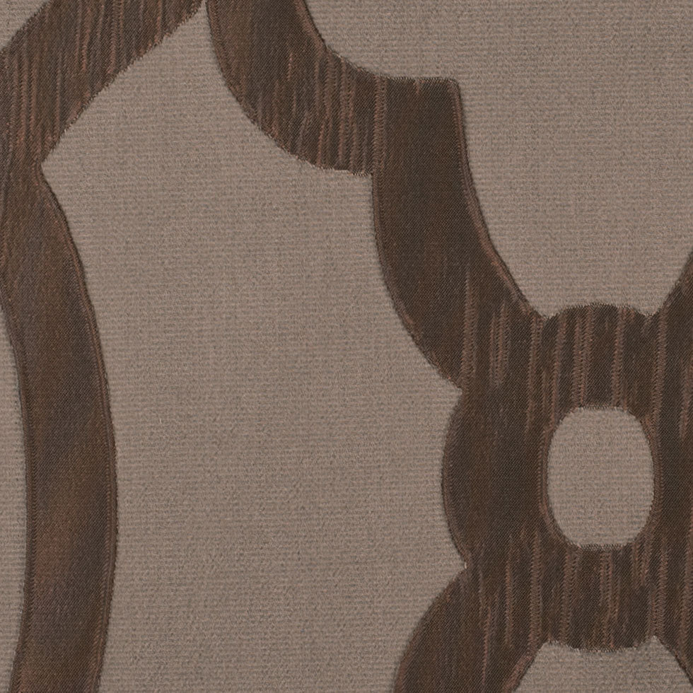 Taupe Geometric Brocade - Detail Taupe Geometric Brocade - Detail