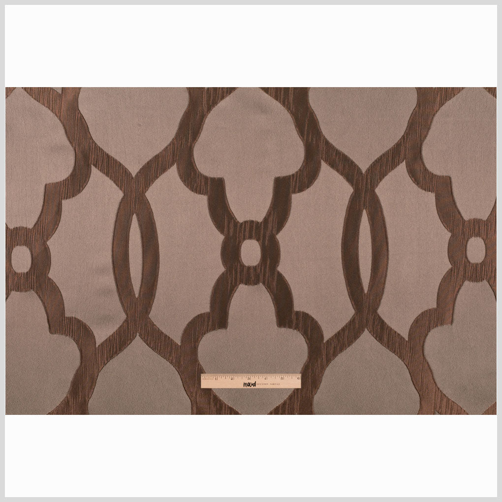 Taupe Geometric Brocade - Full Taupe Geometric Brocade - Full