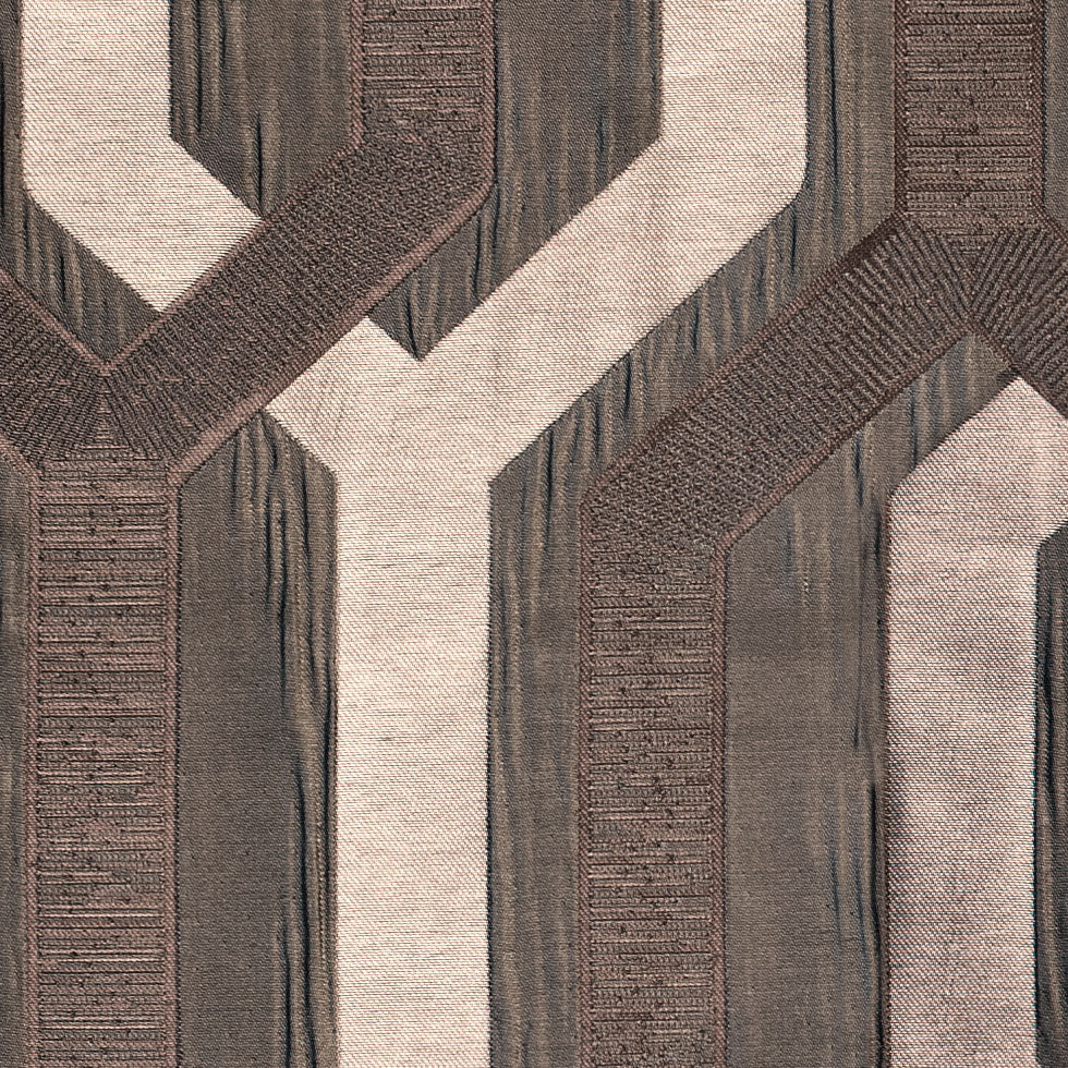 Brown Geometric Poly - Detail Brown Geometric Poly - Detail