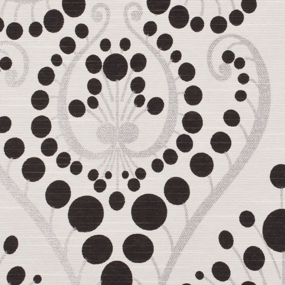 Black Swirls Cotton Blend - Detail Black Swirls Cotton Blend - Detail