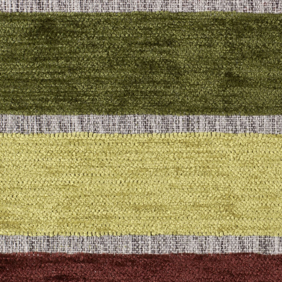 Green Stripes Chenille Detail Green Stripes Chenille Detail