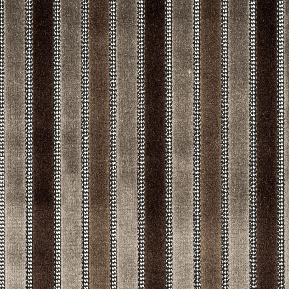 Brown Stripes Channeled Velvet Brown Stripes Channeled Velvet