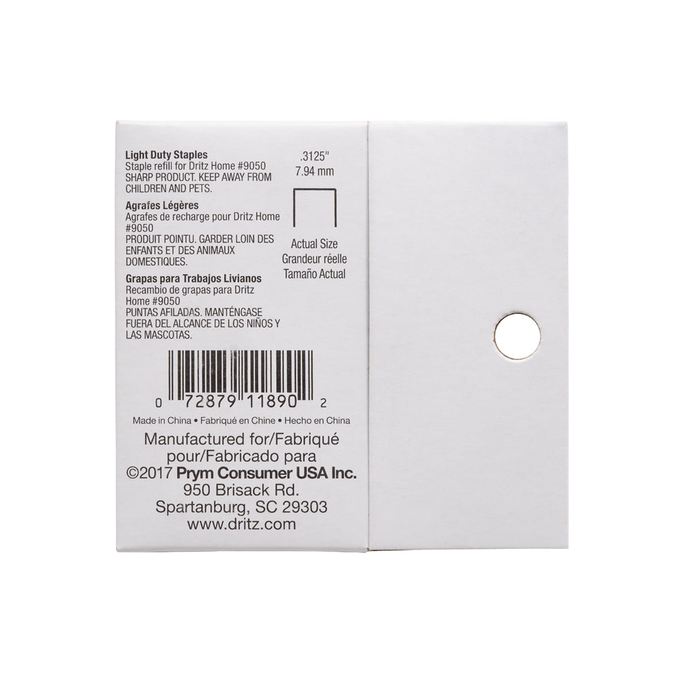 Dritz Light Duty Refill Staples - 5/16" - Detail Dritz Light Duty Refill Staples - 5/16" - Detail