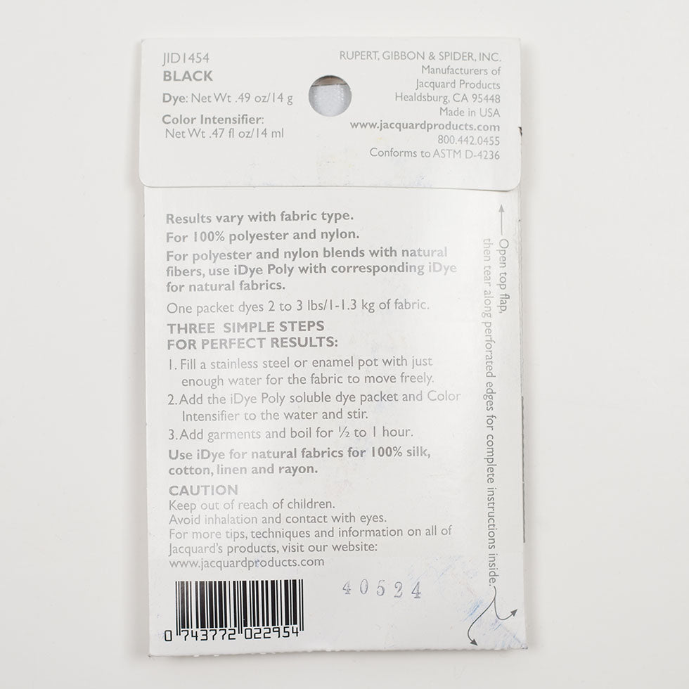 454 Black Jacquard iDye Poly - Folded 454 Black Jacquard iDye Poly - Folded