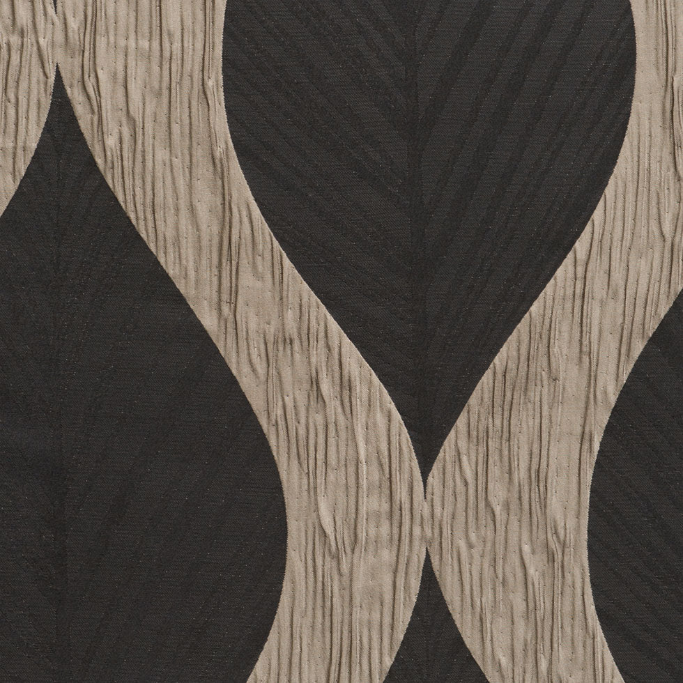 Ebony Bold Leaves Polyester Ebony Bold Leaves Polyester