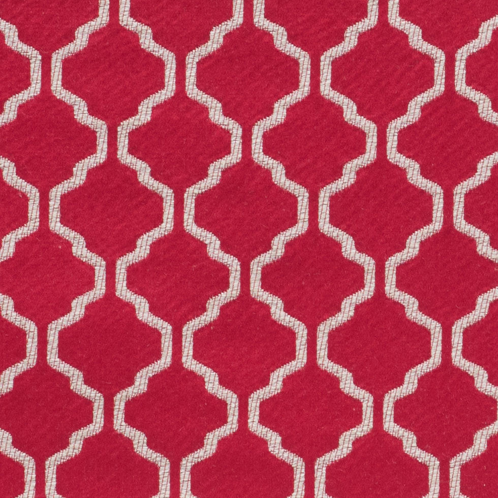 Paprika Geometric Trellis Polyester Detail Paprika Geometric Trellis Polyester Detail