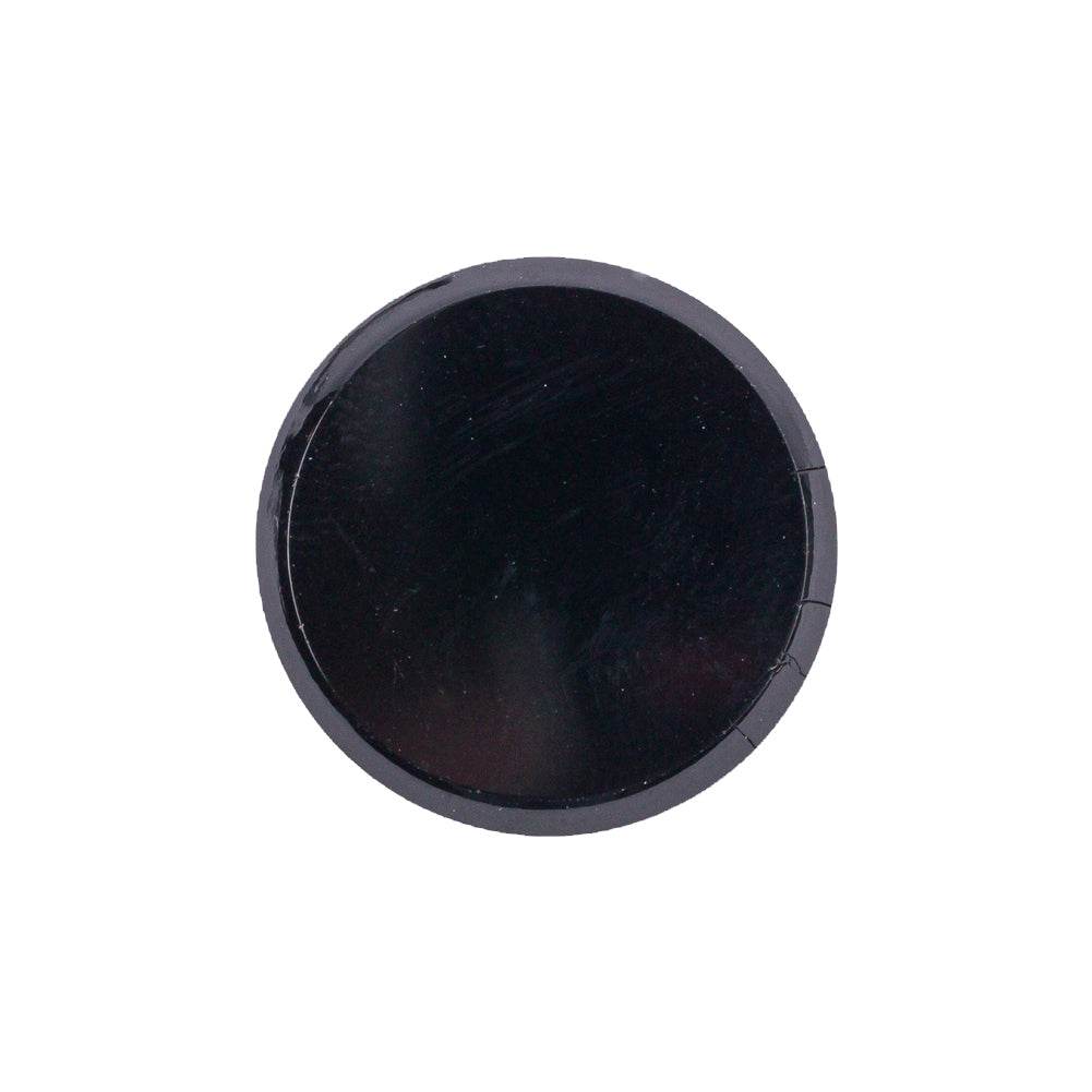 Black Glass Button - 36L/23mm Black Glass Button - 36L/23mm