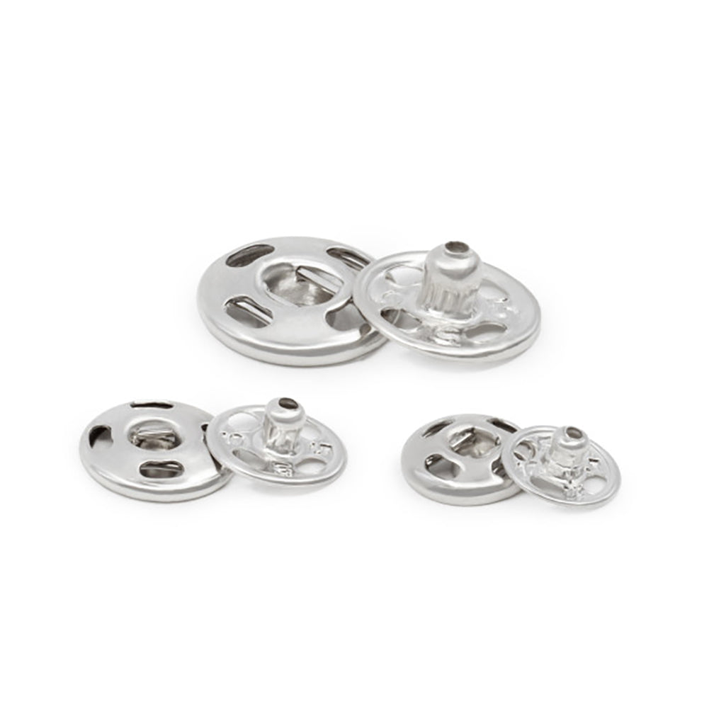 Dritz Sew-On Snaps - Nickel - Assorted Sizes, 36 Sets Dritz Sew-On Snaps - Nickel - Assorted Sizes, 36 Sets
