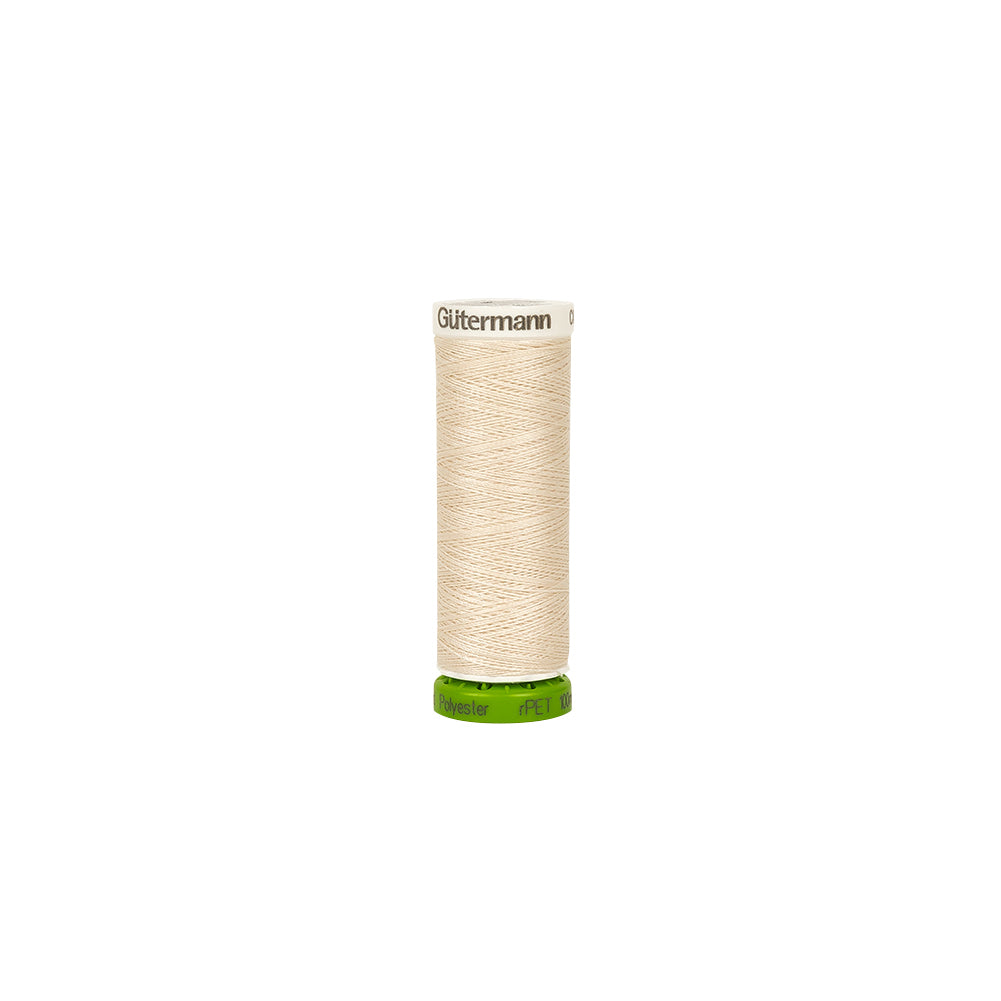Gutermann Recycled Polyester Thread 100m - 802 Eggshell