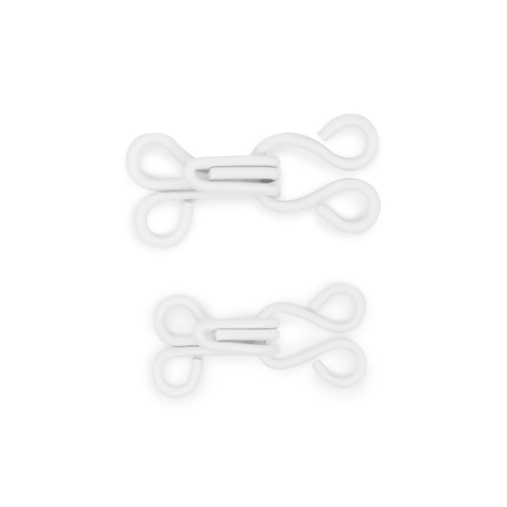 Dritz Hooks & Eyes - White - Sizes 1 & 2, 20 Sets Folded Dritz Hooks & Eyes - White - Sizes 1 & 2, 20 Sets Folded
