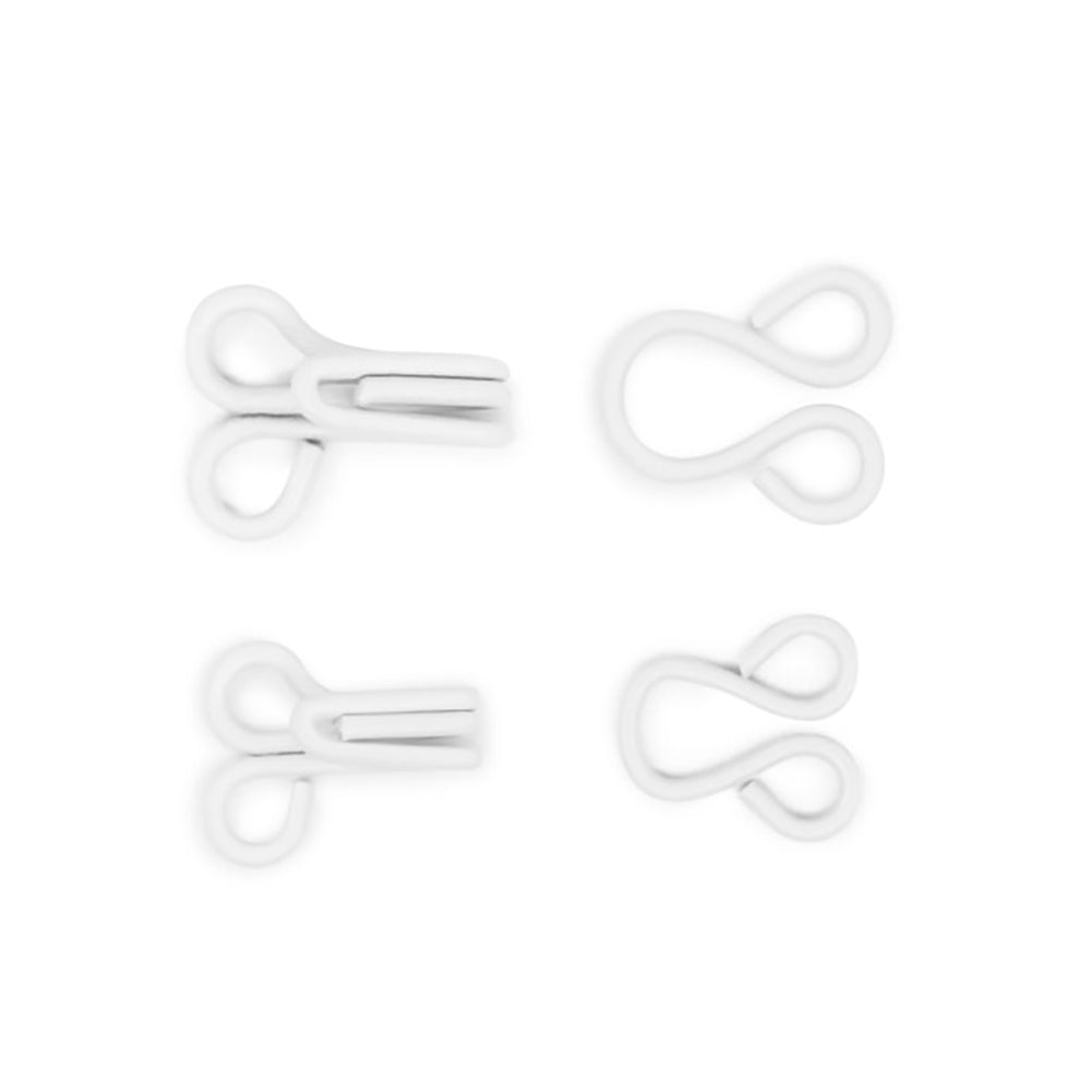 Dritz Hooks & Eyes - White - Sizes 1 & 2, 20 Sets Full Dritz Hooks & Eyes - White - Sizes 1 & 2, 20 Sets Full