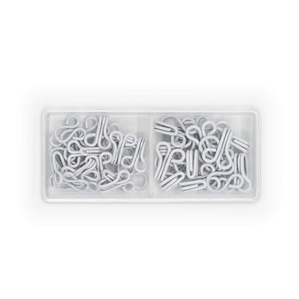 Dritz Hooks & Eyes - White - Sizes 1 & 2, 20 Sets Drape Dritz Hooks & Eyes - White - Sizes 1 & 2, 20 Sets Drape