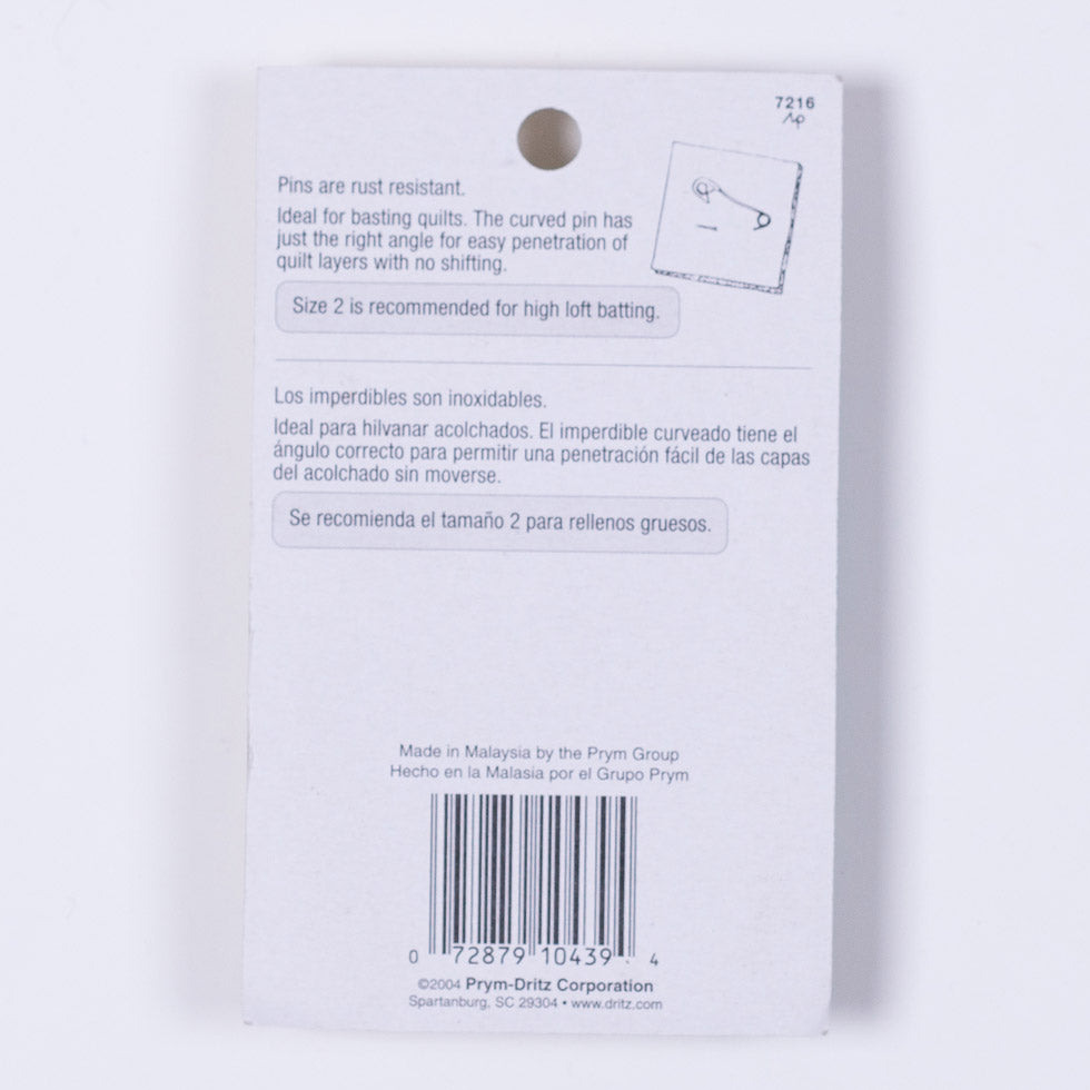 Dritz Curved Safety Pins - 40 Ct Detail
