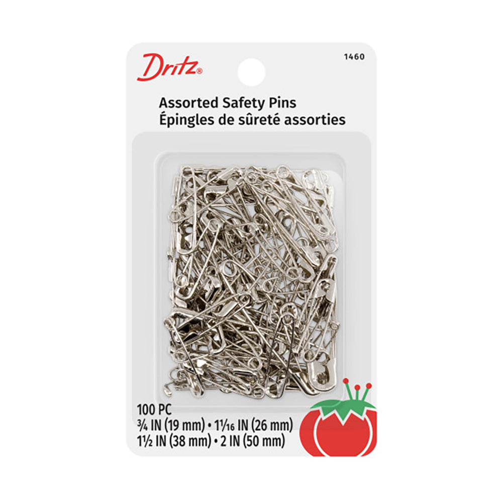 Dritz Safety Pins - Nickel Assorted Sizes - 100ct Dritz Safety Pins - Nickel Assorted Sizes - 100ct