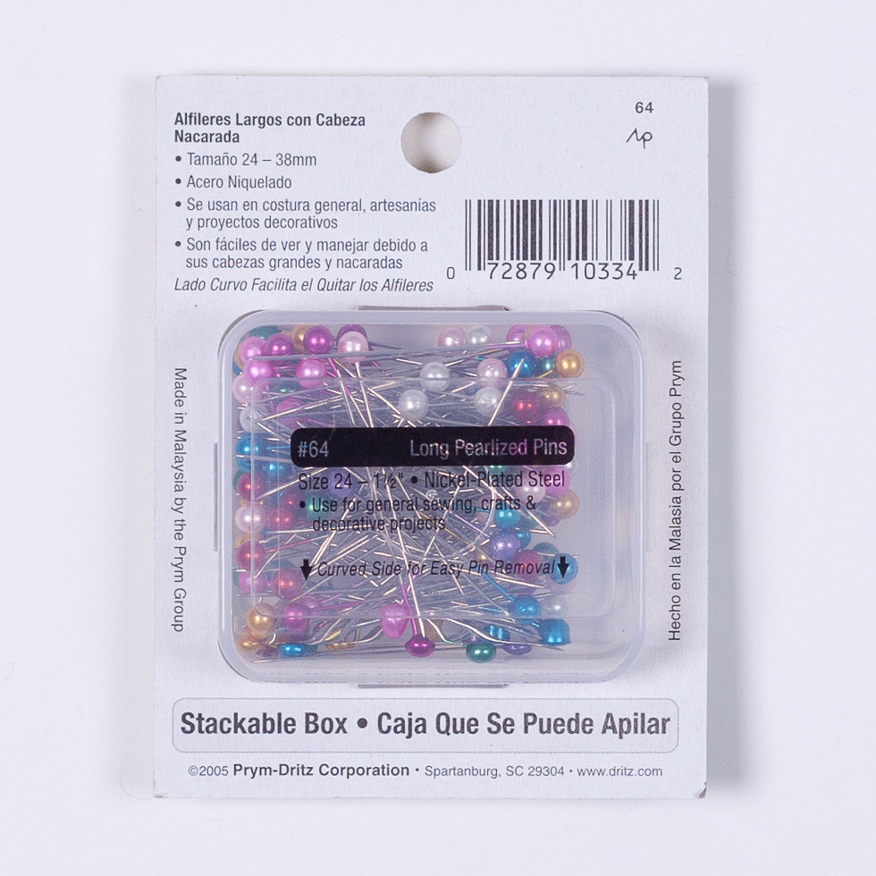 Dritz 120 Long Pearlized Pins - Detail
