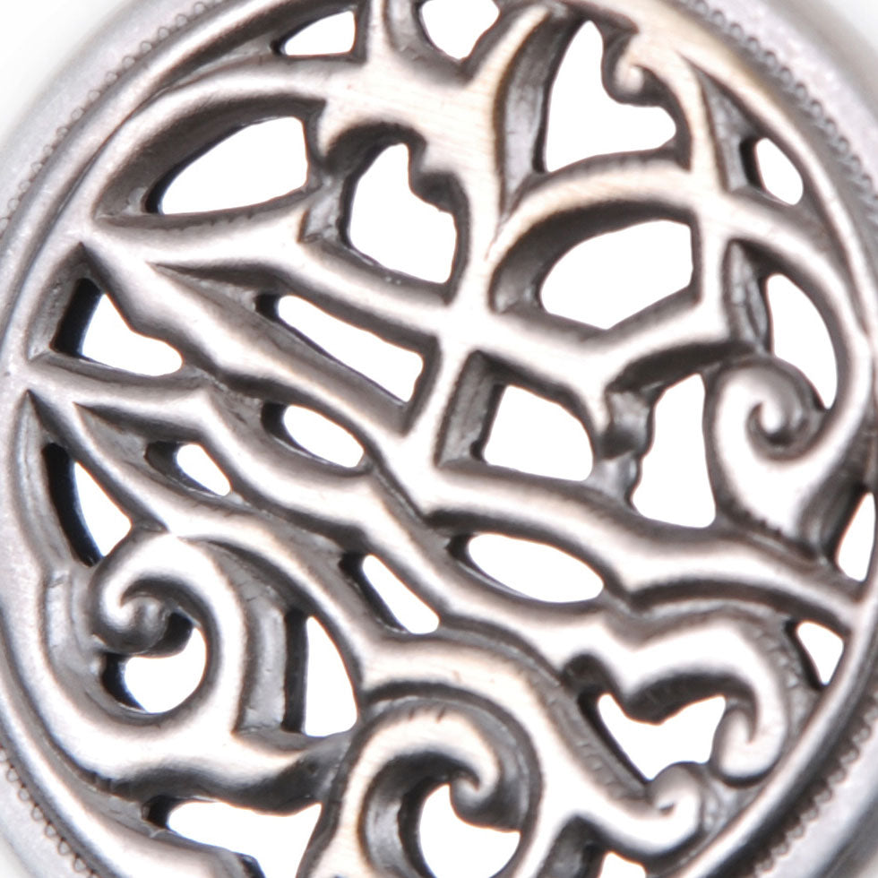 Gray Brass Metal Button - 40L/25mm - Detail Gray Brass Metal Button - 40L/25mm - Detail