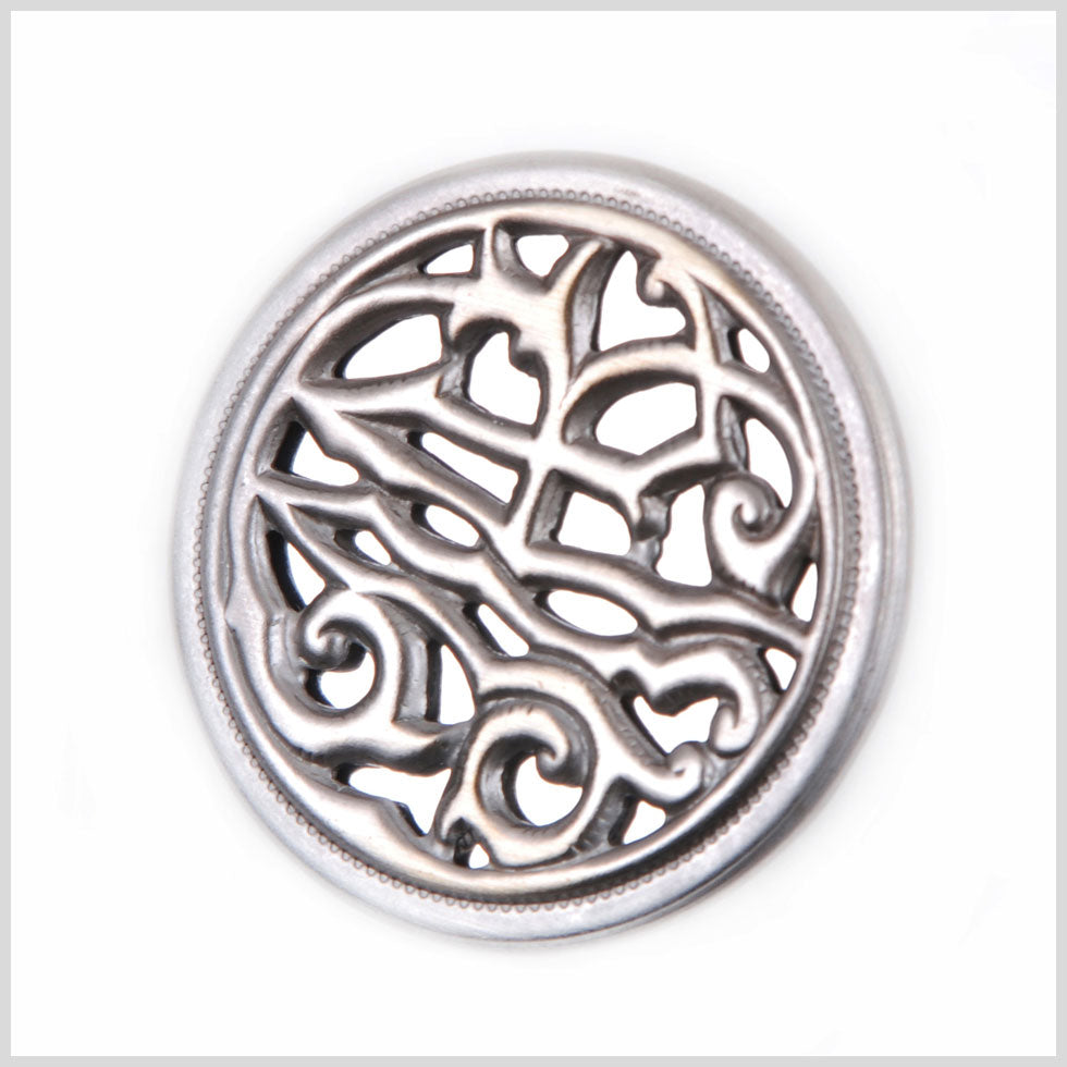 Gray Brass Metal Button - 40L/25mm Gray Brass Metal Button - 40L/25mm