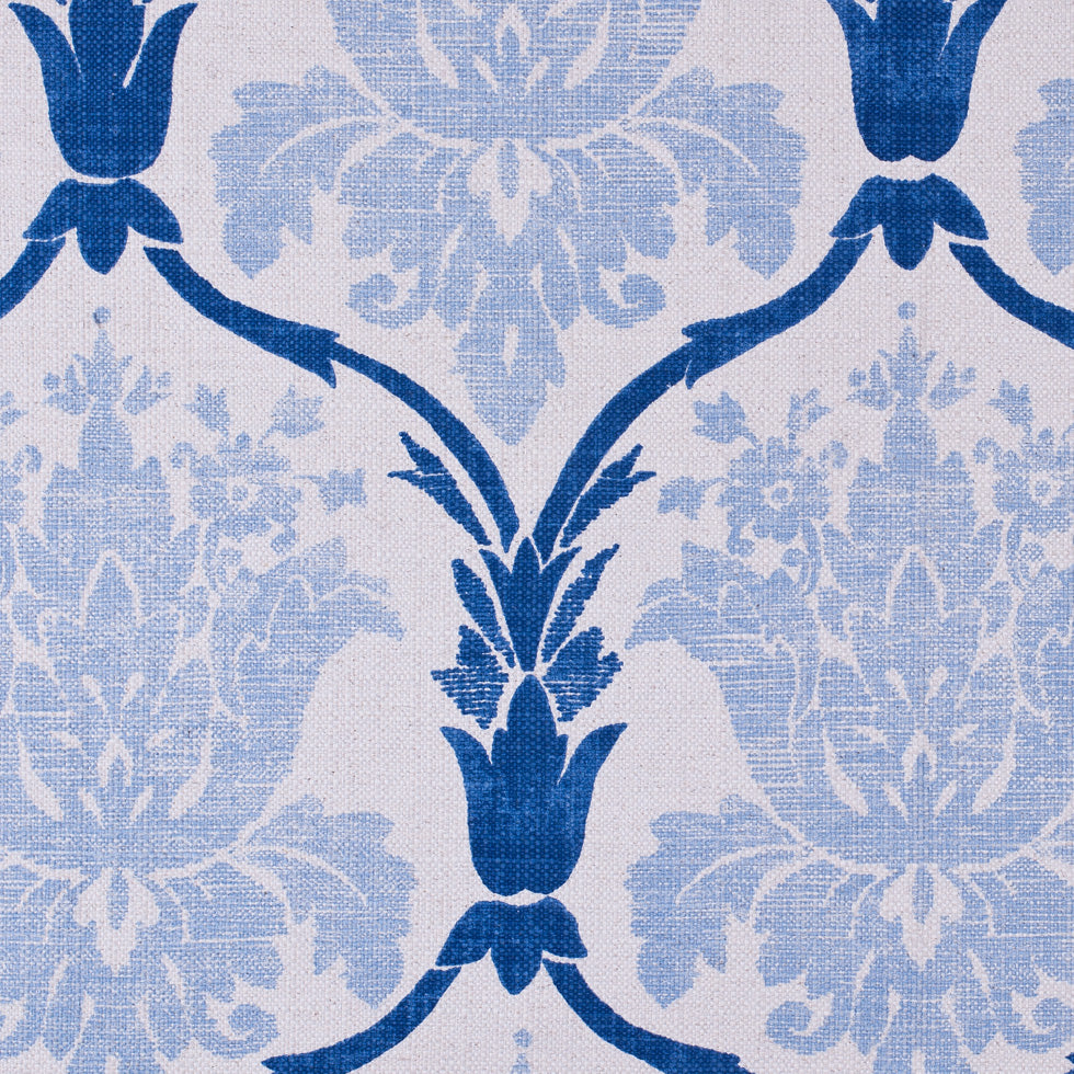 Blue Grand Floral Print Cotton-Blend Woven Blue Grand Floral Print Cotton-Blend Woven