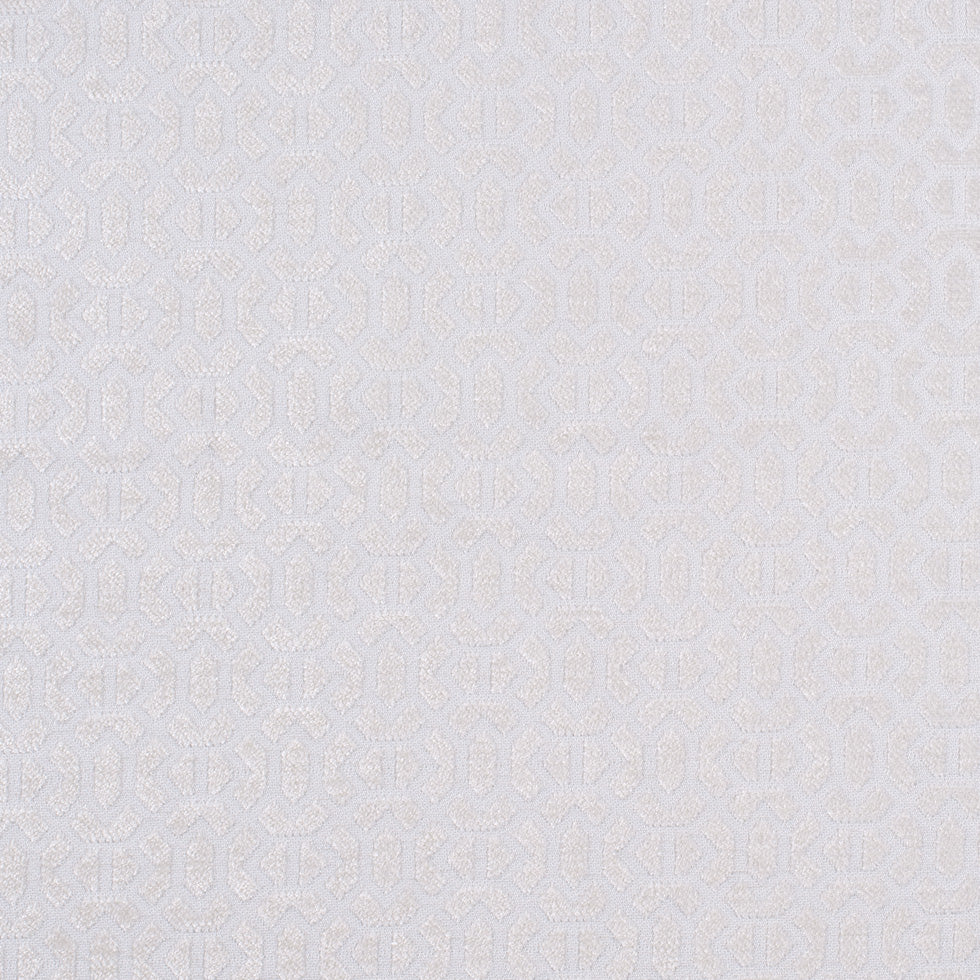 Ivory Chenille Geometric Poly Ivory Chenille Geometric Poly