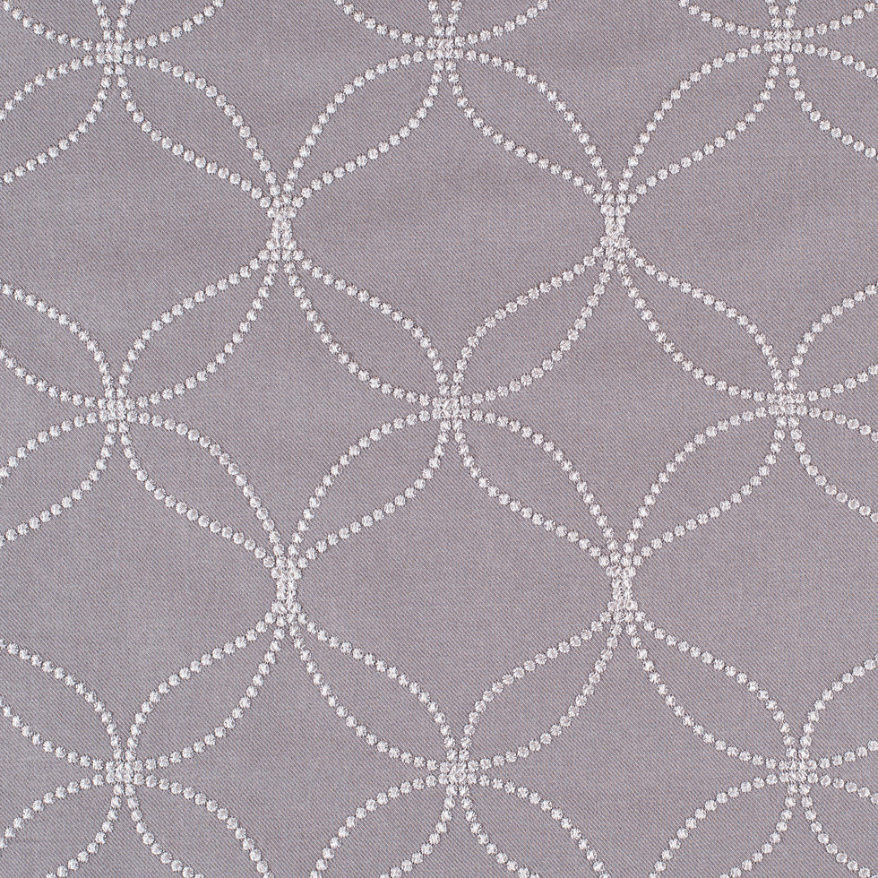 Silver Embroidered Geometric Menswear Poly Silver Embroidered Geometric Menswear Poly