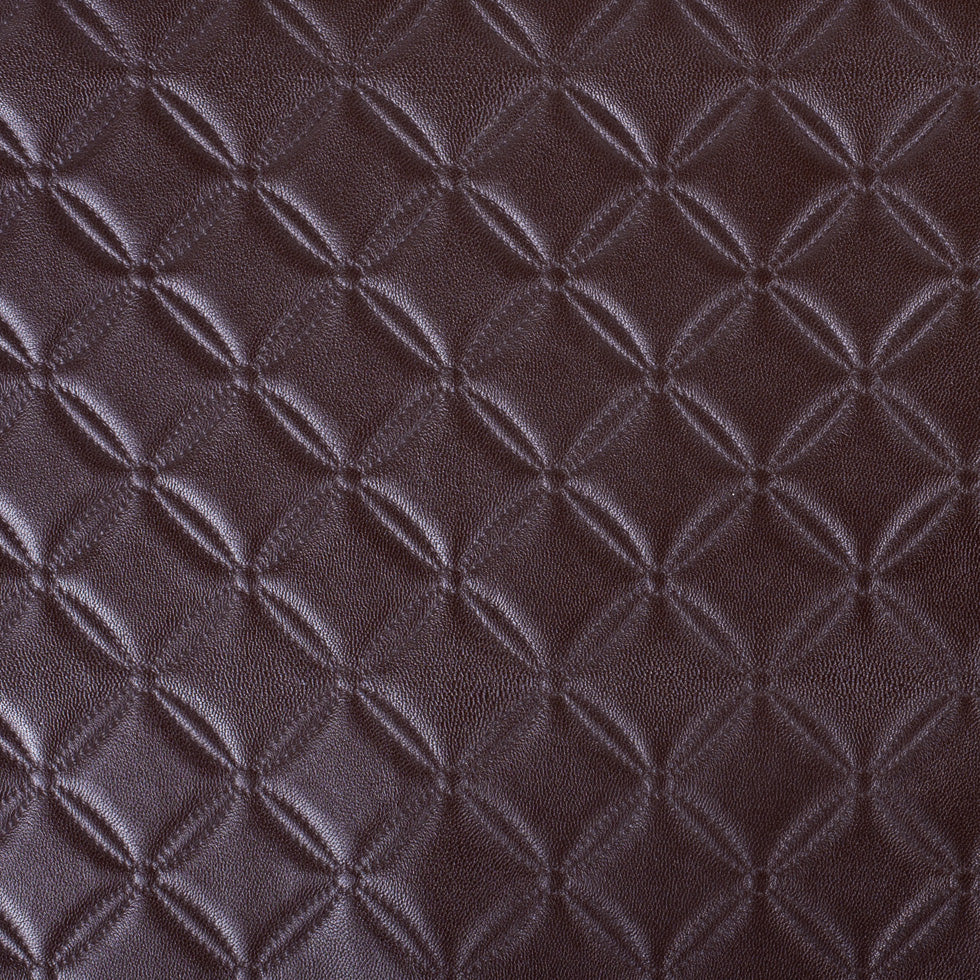 Chocolate Brown Quilted Vinyl Chocolate Brown Quilted Vinyl