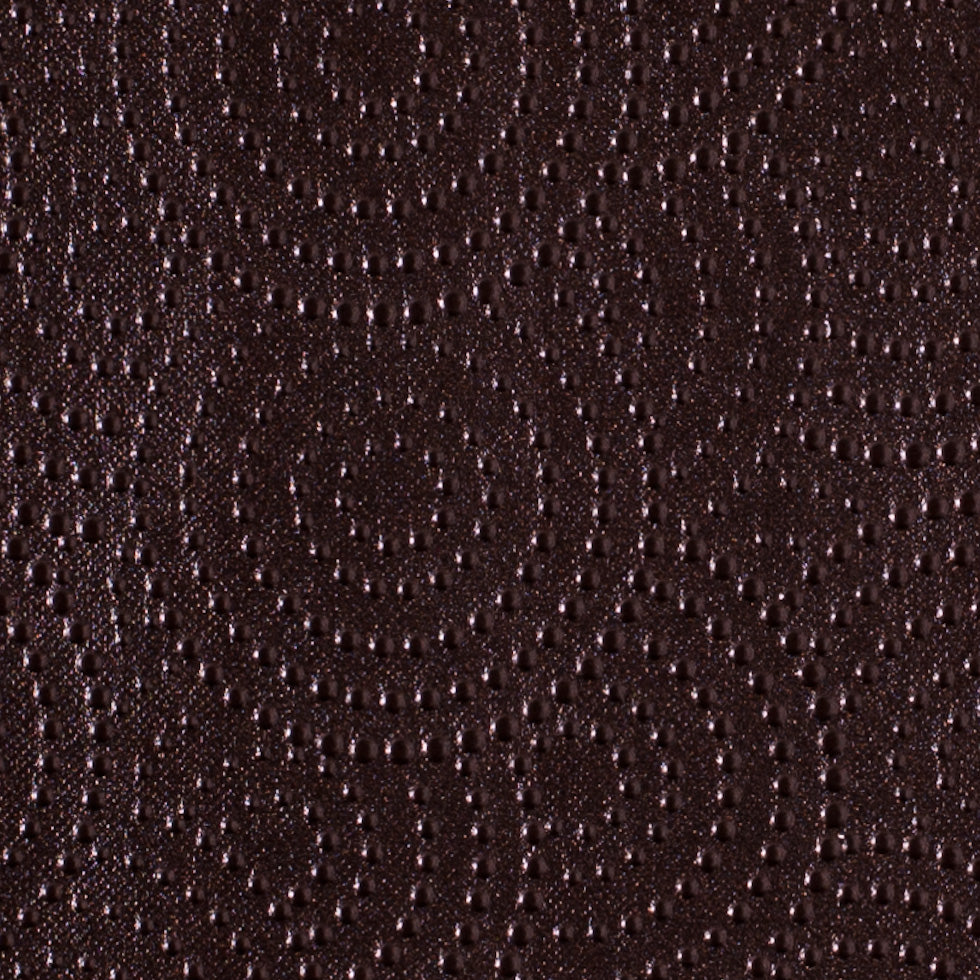 Chocolate Brown Dotted Circles Vinyl Detail Chocolate Brown Dotted Circles Vinyl Detail