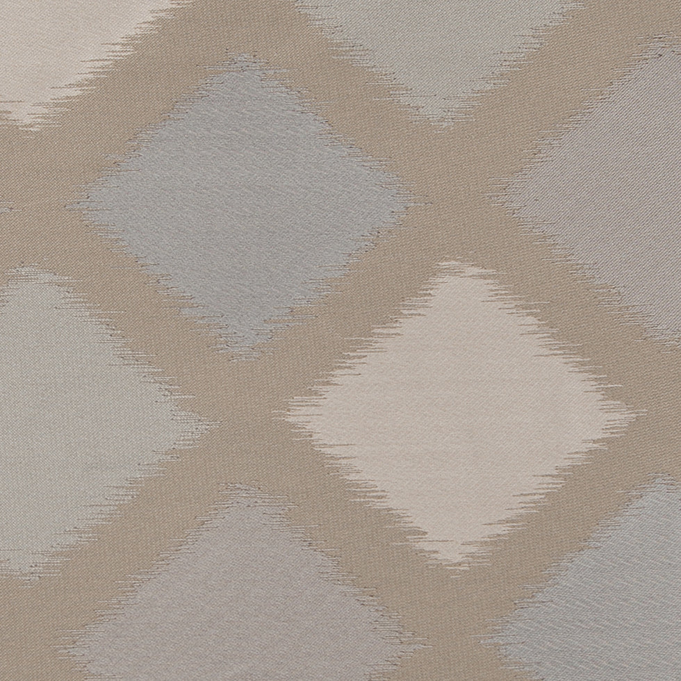 Beige and Silver Double-Wide Diamond Woven Detail Beige and Silver Double-Wide Diamond Woven Detail