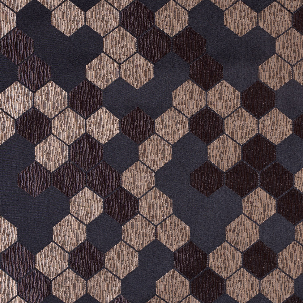 Cells Brown and Tan Poly Brocade Cells Brown and Tan Poly Brocade