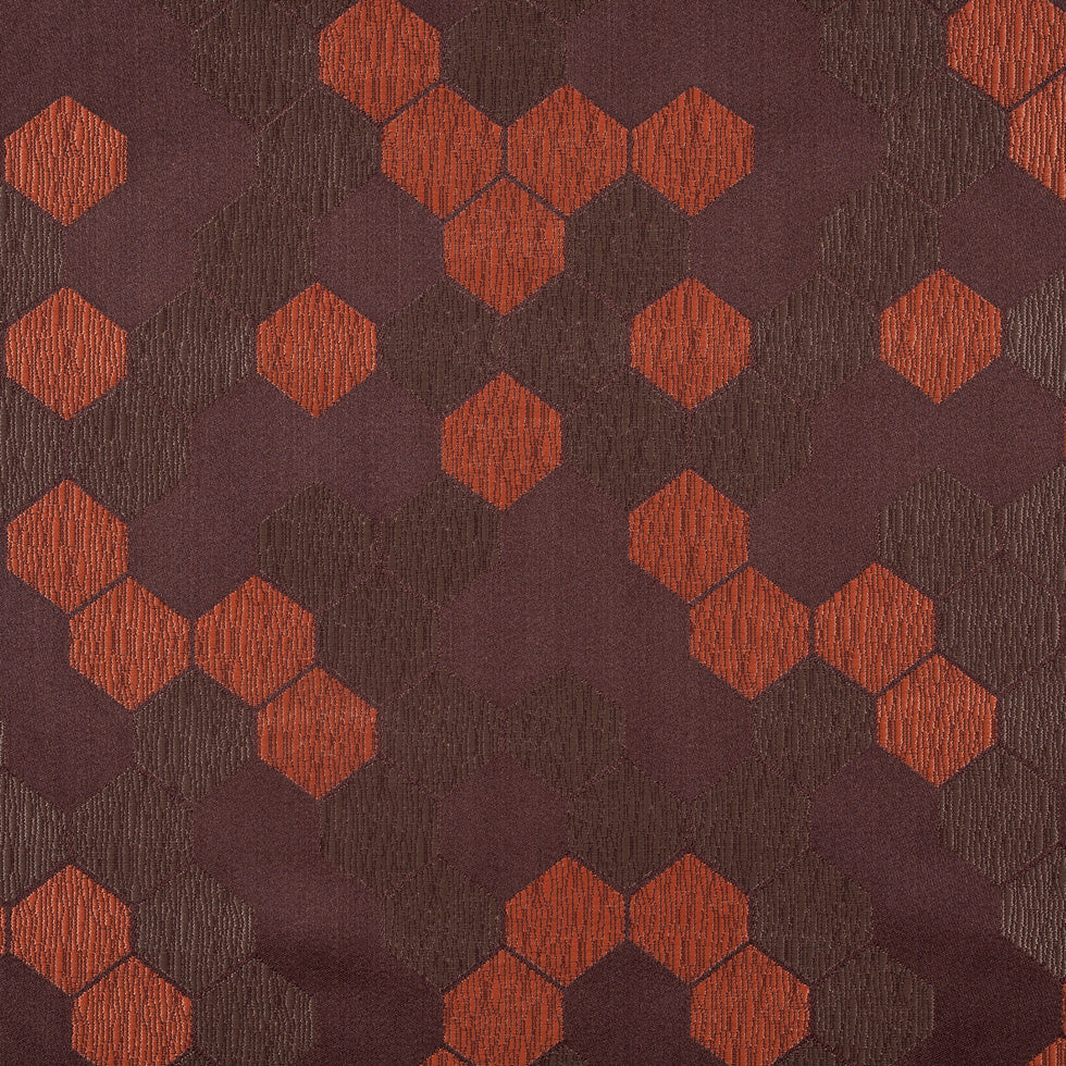 Cells Tan and Orange Poly Brocade Cells Tan and Orange Poly Brocade