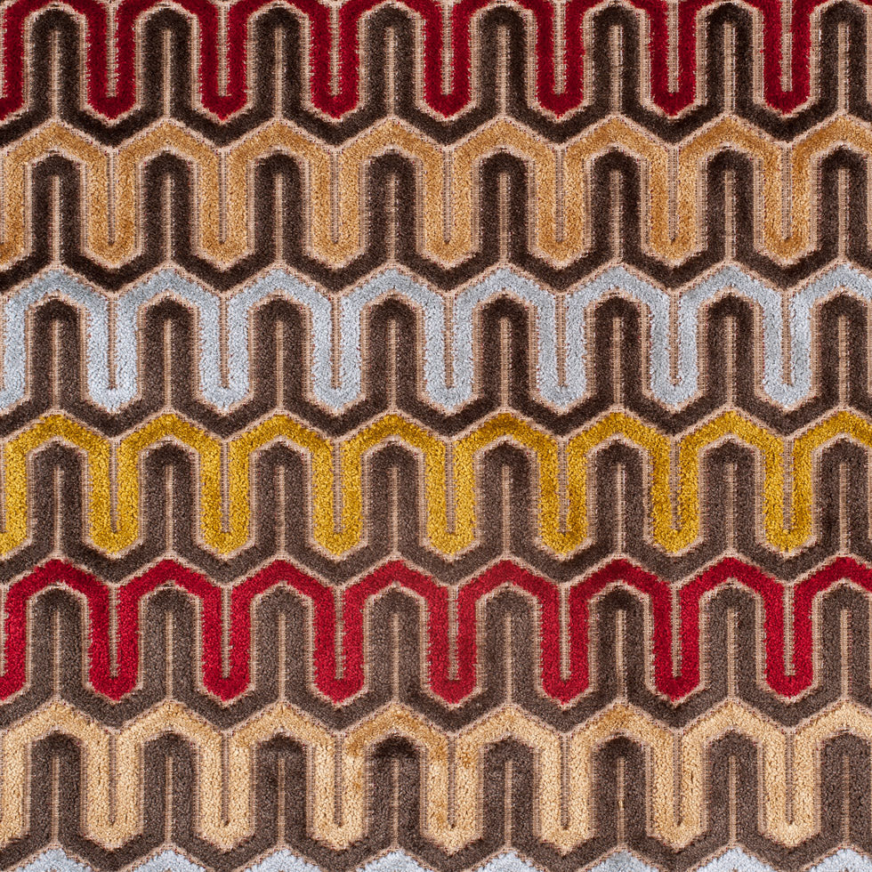 Brown Geometric Velvet Tapestry Brown Geometric Velvet Tapestry