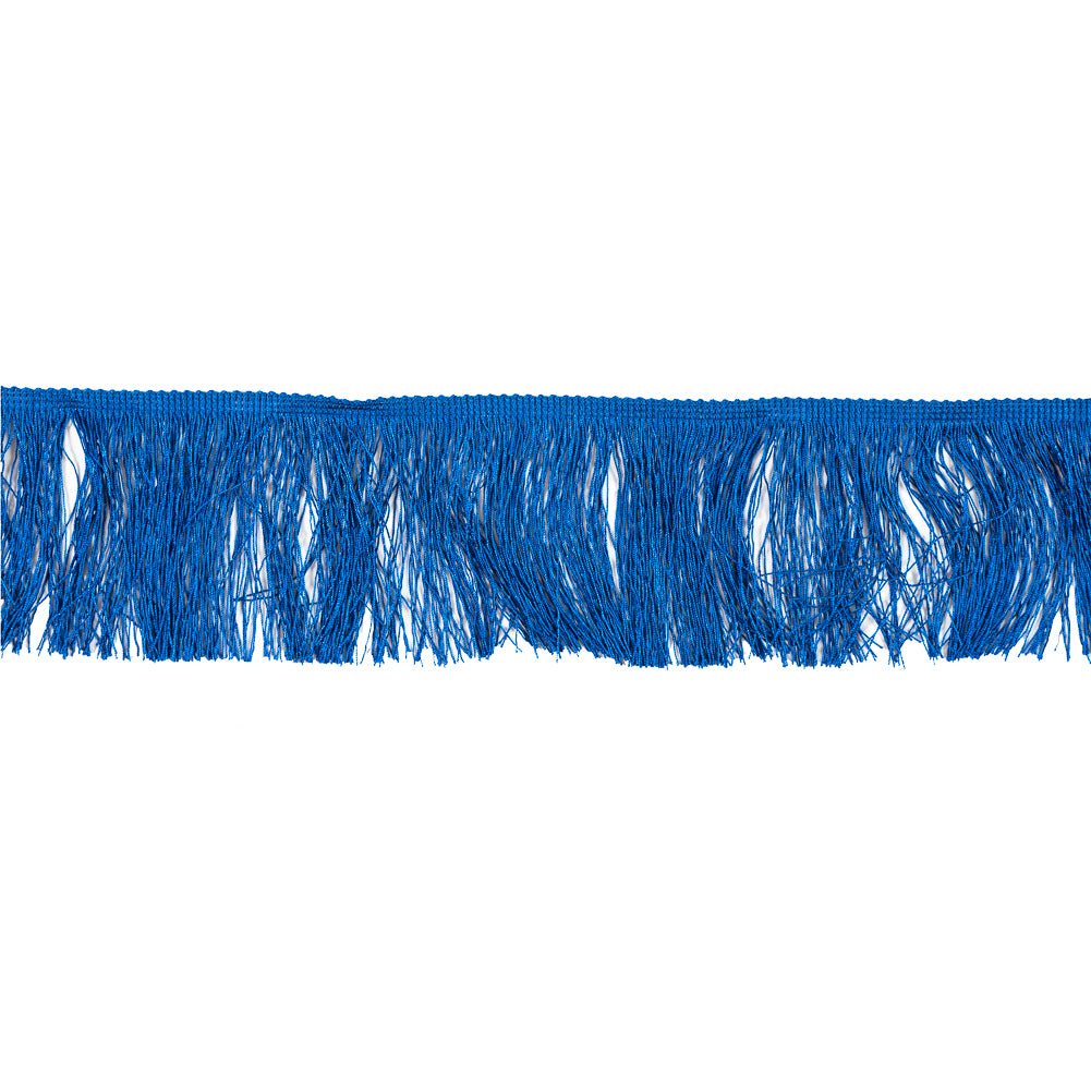 4 European Imperial Blue Chainette Fringe Trim 4 European Imperial Blue Chainette Fringe Trim