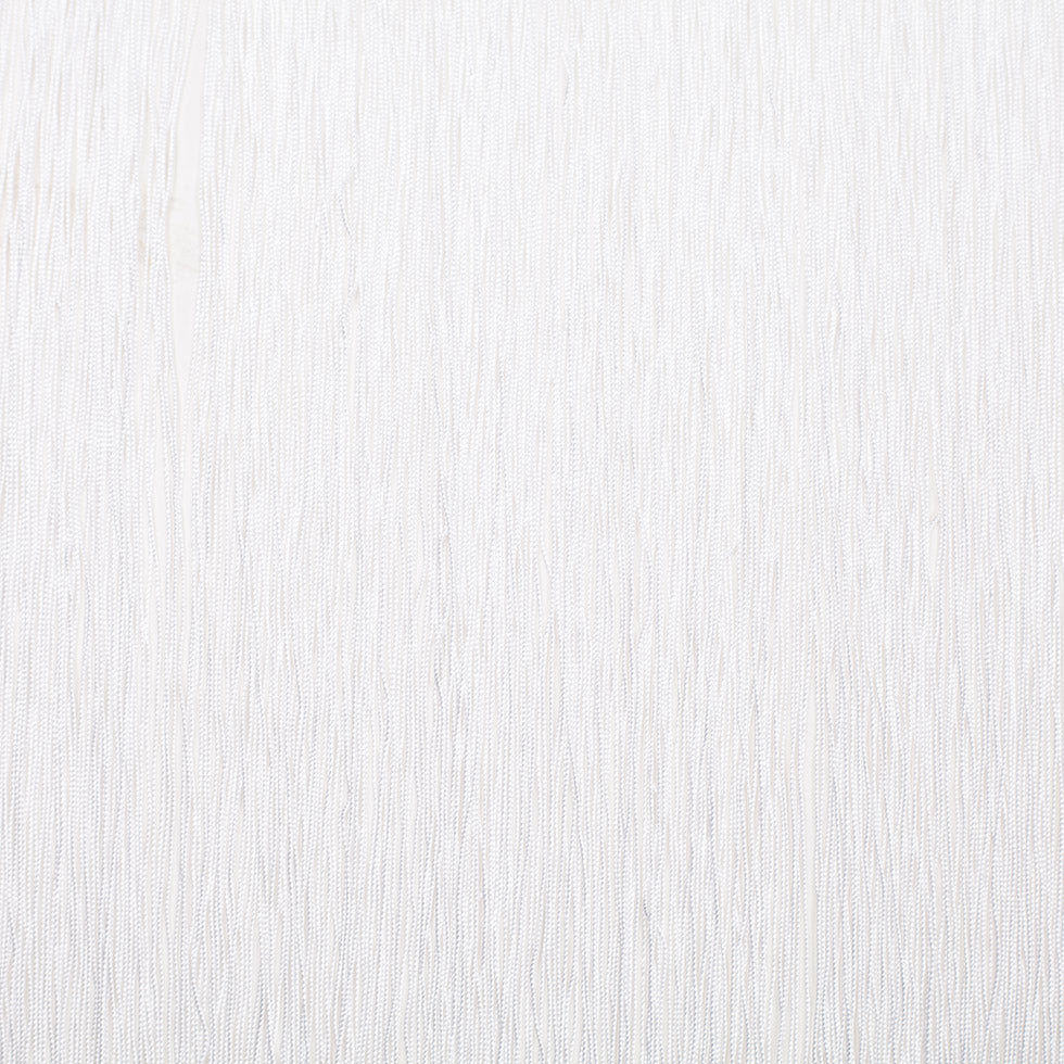 24 European White Chainette Fringe Trim - Folded 24 European White Chainette Fringe Trim - Folded