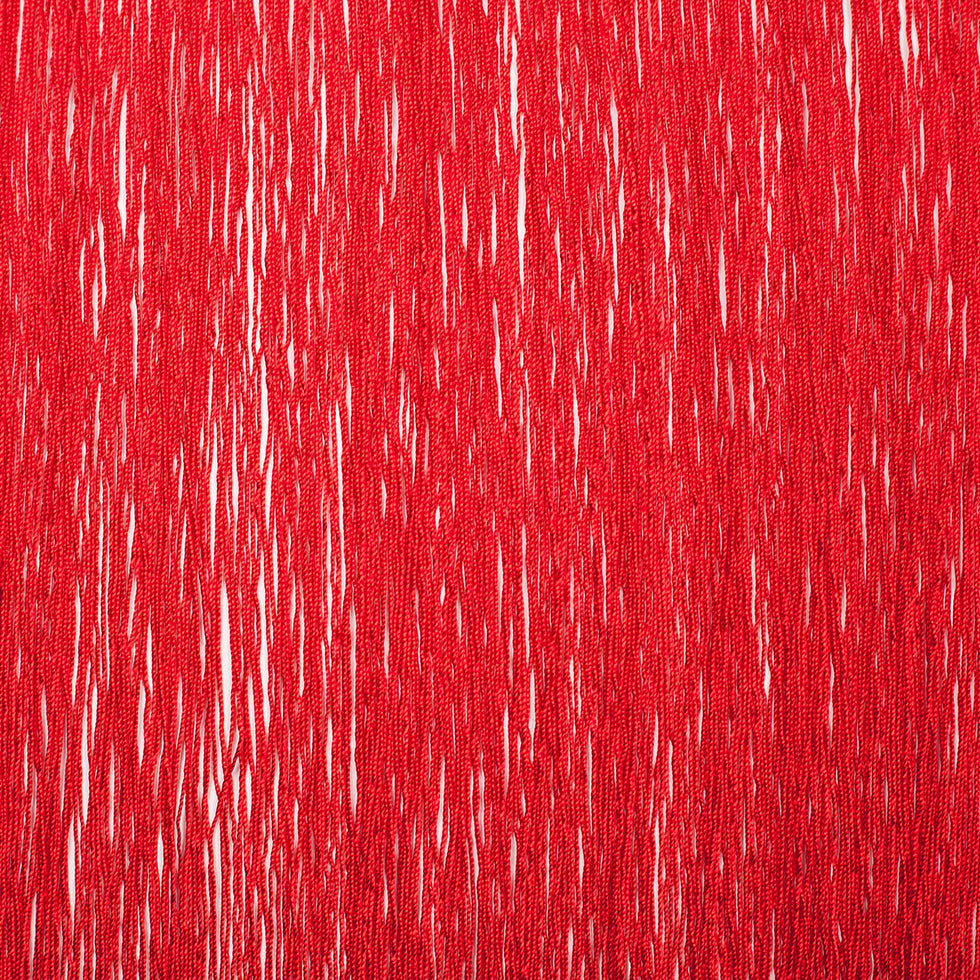 24 European Red Chainette Fringe Trim - Folded 24 European Red Chainette Fringe Trim - Folded