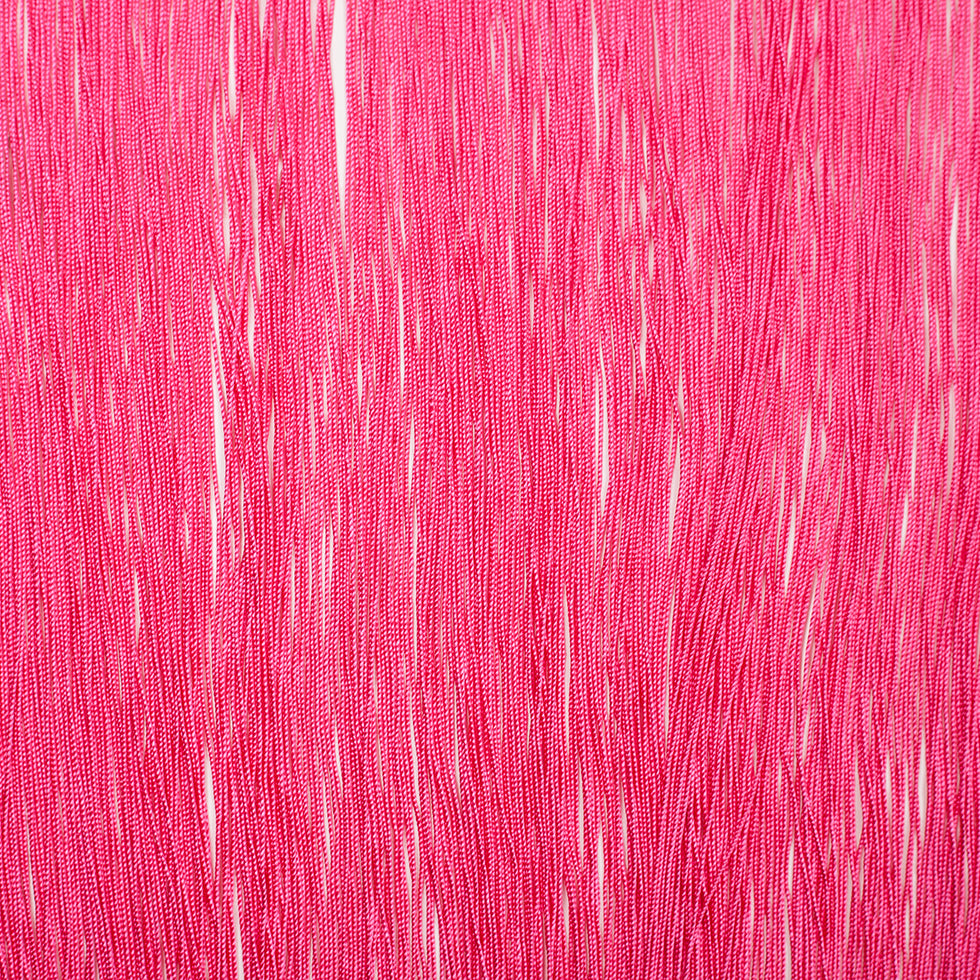 16 European Pink Chainette Fringe Trim - Folded 16 European Pink Chainette Fringe Trim - Folded