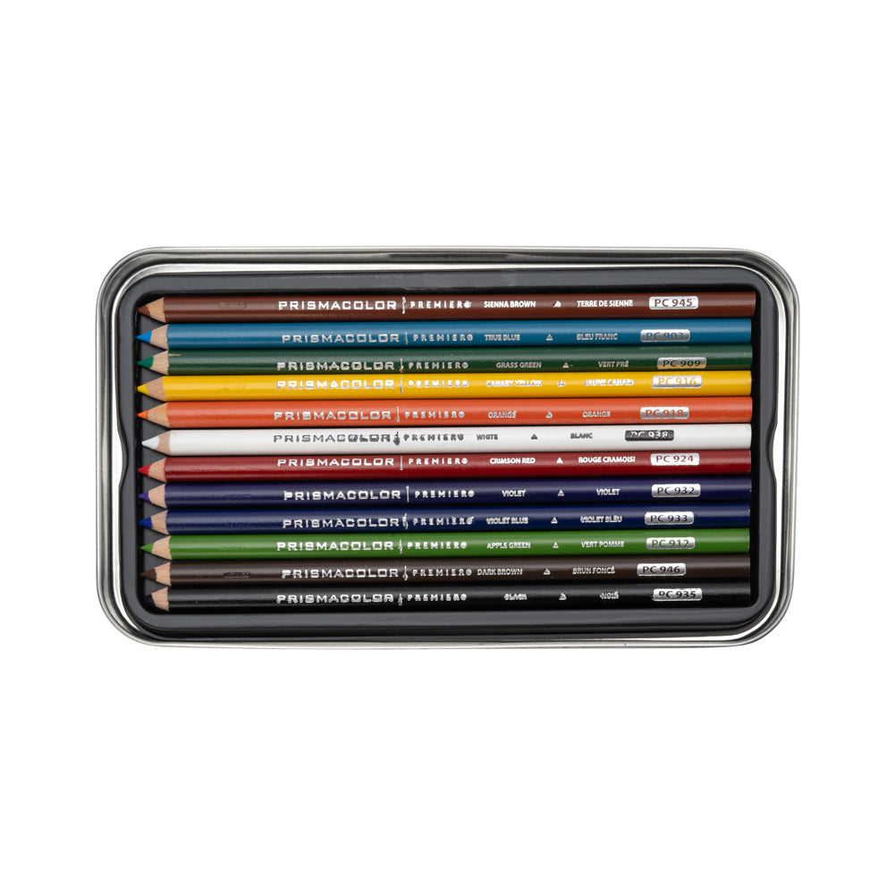 Prismacolor Premier Colored Pencil Set with Tin - 12 Assorted Colors Prismacolor Premier Colored Pencil Set with Tin - 12 Assorted Colors